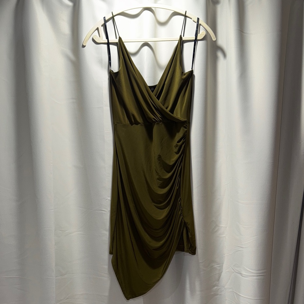 Missguided Olive Green  Dress